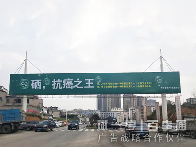 开阳跨街多立柱广告牌案例